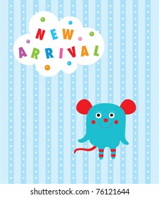 baby rat arrival card