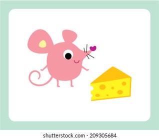 baby rat and cheese
