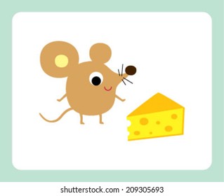 baby rat and cheese