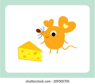 baby rat and cheese