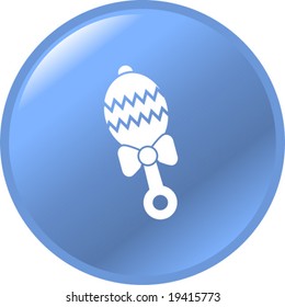 baby rattle button