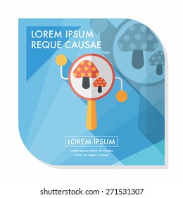 baby rattle flat icon with long shadow,eps10
