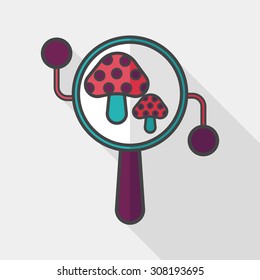 baby rattle flat icon with long shadow,eps10