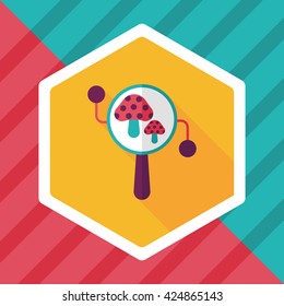 baby rattle flat icon with long shadow,eps10