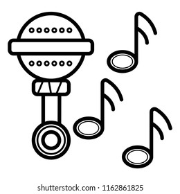 baby rattle icon