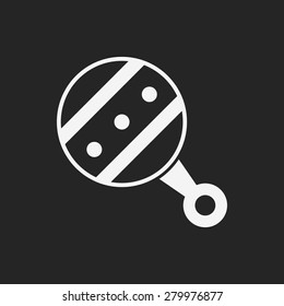 Baby rattle icon