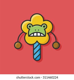 Baby rattle icon