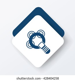 Baby rattle icon