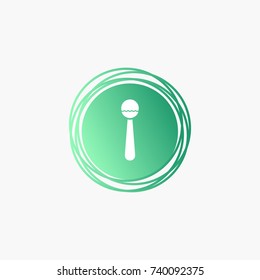 baby rattle icon