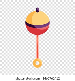 Baby rattle icon. Cartoon illustration of baby rattle vector icon for web