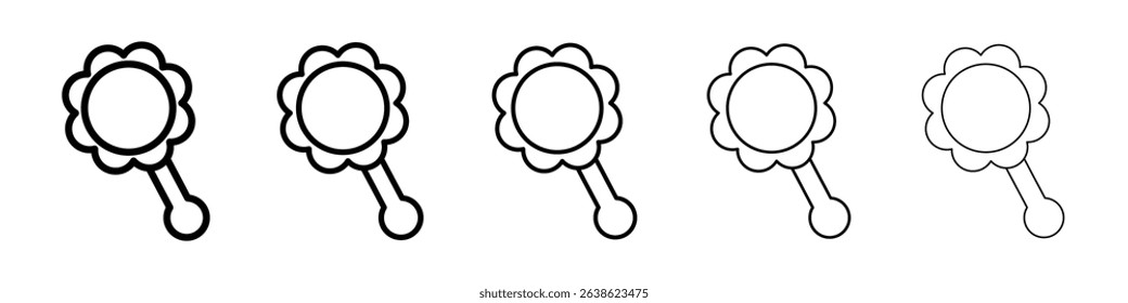 baby rattle icon concept. graphic design, logo, Web, UI.