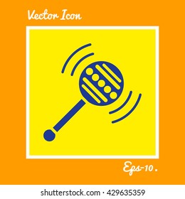 Baby Rattle Icon. Eps-10.