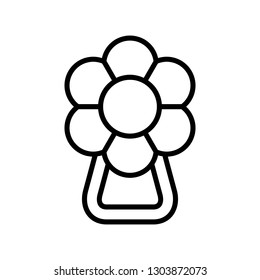 Baby rattle icon. isolated on white background