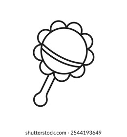 Baby rattle icon. isolated vector icon.