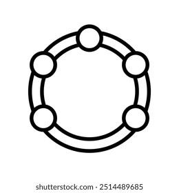 baby rattle icon. Outline style design isolated on white background