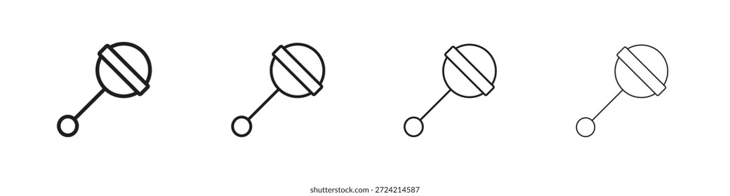 Baby-Rassel-Symbol-Set Vektor eps10. Illustration, Logo-Symbol-Piktogramm-Vorlage