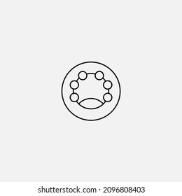Baby rattle icon sign vector,Symbol, logo illustration for web and mobile