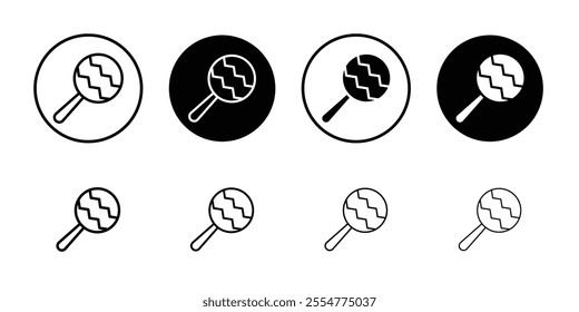 Baby rattle icon web design in vector