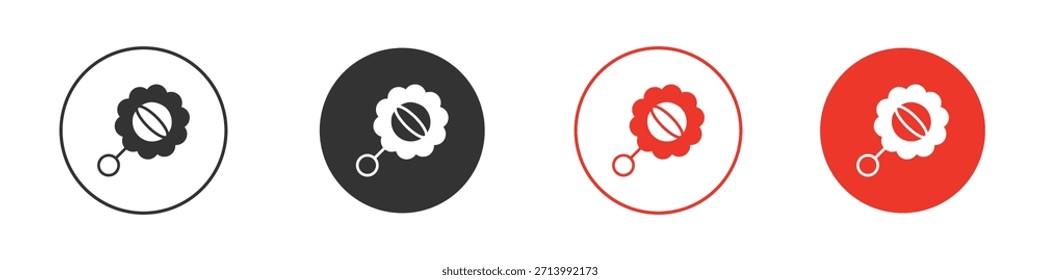 baby rattle icon. web vector design