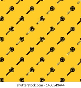 Baby rattle pattern seamless vector repeat geometric yellow for any design