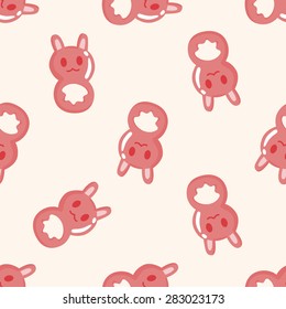 Baby rattle ,seamless pattern