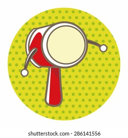 Baby rattle theme elements