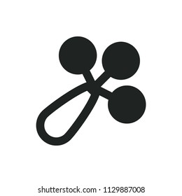baby rattle vector icon