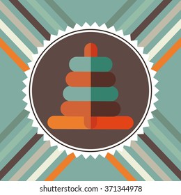 baby retro frame design 