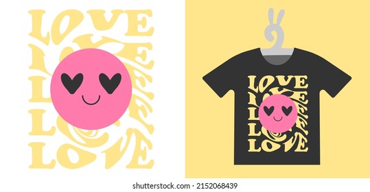 Baby Retro Prints on T-shirts, sweatshirts, clothing, textile or package design. Drawn comic fun character in vintage style. Isolated vector illustration