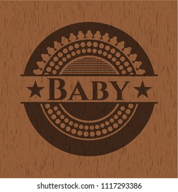 Baby retro wood emblem