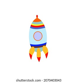 baby rocket toy vector, suitable for web icon etc.