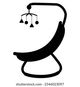 Baby Rocking Chair Icon for Nursery, Comfort, and Care