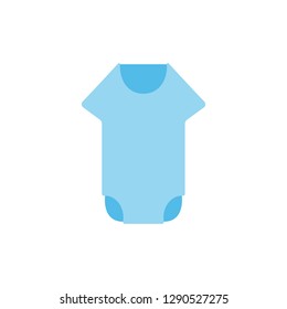 baby romper flat icon vector design illustration.