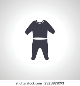 baby romper icon. Bodysuit baby icon.