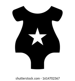 baby romper icon isolated sign symbol vector illustration - high quality black style vector icons

