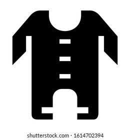 baby romper icon isolated sign symbol vector illustration - high quality black style vector icons

