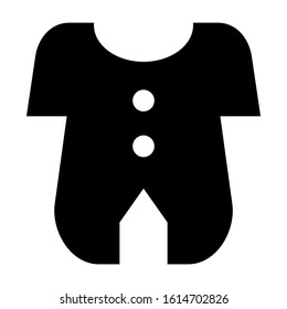 baby romper icon isolated sign symbol vector illustration - high quality black style vector icons
