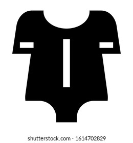 baby romper icon isolated sign symbol vector illustration - high quality black style vector icons
