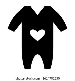 baby romper icon isolated sign symbol vector illustration - high quality black style vector icons
