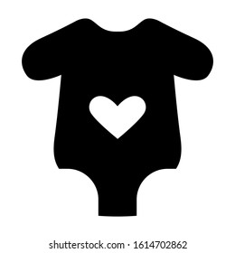 baby romper icon isolated sign symbol vector illustration - high quality black style vector icons
