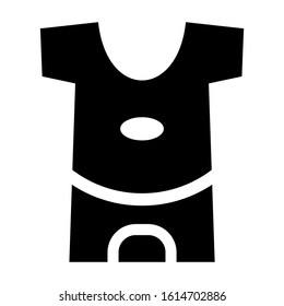 baby romper icon isolated sign symbol vector illustration - high quality black style vector icons
