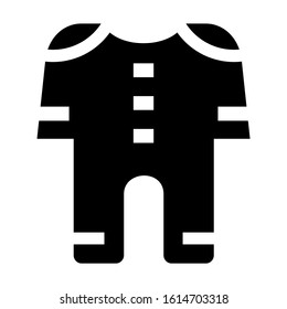baby romper icon isolated sign symbol vector illustration - high quality black style vector icons
