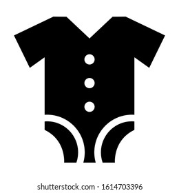 baby romper icon isolated sign symbol vector illustration - high quality black style vector icons
