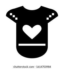 baby romper icon isolated sign symbol vector illustration - high quality black style vector icons
