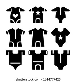 baby romper icon isolated sign symbol vector illustration - Collection of high quality black style vector icons
