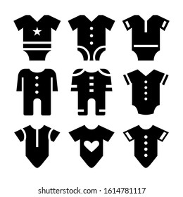 baby romper icon isolated sign symbol vector illustration - Collection of high quality black style vector icons
