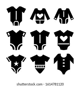 baby romper icon isolated sign symbol vector illustration - Collection of high quality black style vector icons
