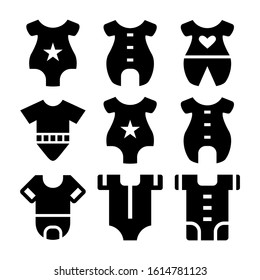 baby romper icon isolated sign symbol vector illustration - Collection of high quality black style vector icons
