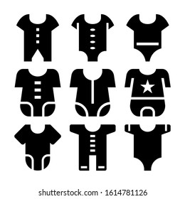 baby romper icon isolated sign symbol vector illustration - Collection of high quality black style vector icons
