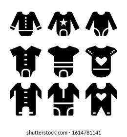 baby romper icon isolated sign symbol vector illustration - Collection of high quality black style vector icons
